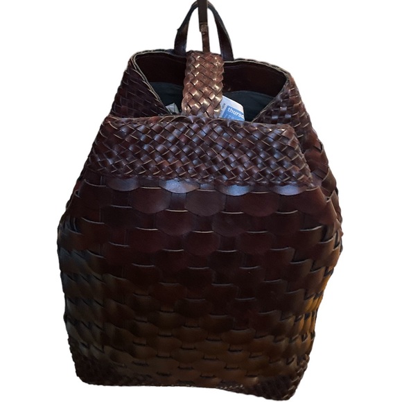 Women Woven Leather Large Totes Bag